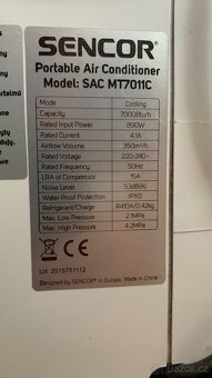 Klimatizace Sencor SAC MT7011C - 6