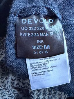 Nové merino tričko Devold Kvitegga Merino 230 Shirt Man Ink - 6