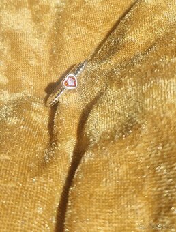 Nový dámský i dívčí stříbrný prsten prstýnek 925 srdíčko - 6