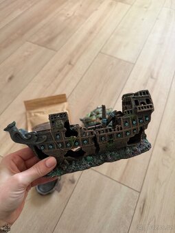 dekorace akvarium terarium + substrat - 6