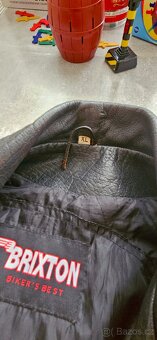 Kožená bunda - křivák Brixton - 6