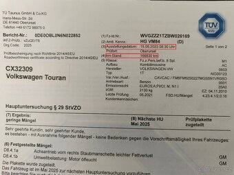 TOURAN 1.4 TSi 103kW HIGHLINE PLNÝ SERVIS NAVI PDC - 6