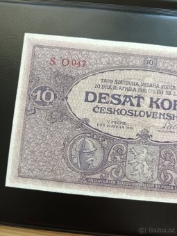 10 Kč 1919 Vzácná Série O... Neperforovaná - 6