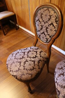 Starožitná pohovka sofa + 2 židle - 6