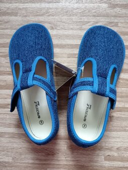 Barefoot bačkory Protetika raven denim vel. 34 - 6