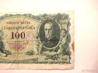 Bankovka 100 Kčs - 1931 - Vzácná poslední série ZC - 6