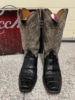 Lucchese Western boty US 10,5EE (44) velky alligator - 6