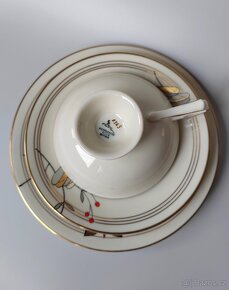 Okouzlující porcelánová sada/trio Hertel Jacob Bavaria 1930 - 6