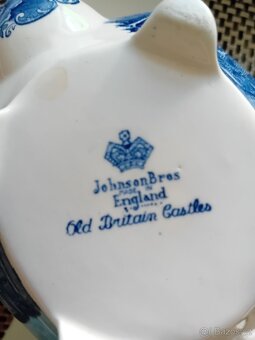 Anglický porcelán- konvice a 4 stojany na vejce - 6