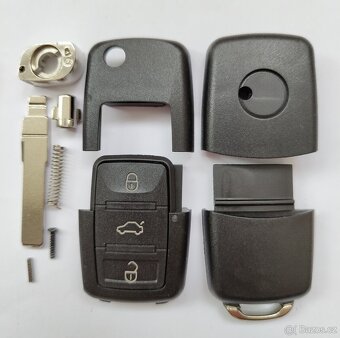 Klíč Škoda Volkswagen Seat 2 / 3 tlačítka. Cena za 1 kus = - 6