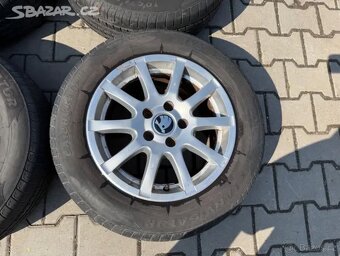 4x al kola 5x112 15 + pneu letní 195/65 R15 - 6