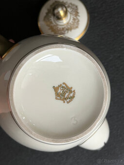 Starožitná porcelánová konvice Ivory 1.5l, Bavaria - 6