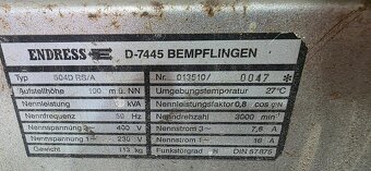 Generátor / elektrocentrála ENDRESS 504D RS/A 5kVA - 6