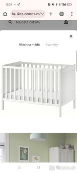 Dětská postýlka Ikea Sundvik + matrace - 6