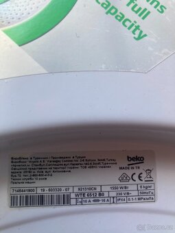 Automatická pračka Beko WTE 6512 B0 - 6