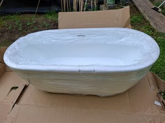 Vana Freedom O 169x80,volně stojící, krytka odtoku chrom - 6