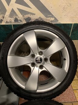 Alu kola Škoda R17 5X112 ZIMNÍ PNEU 225/45 R17 PEGASUS - 6