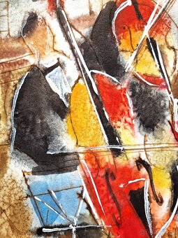 Michael Rosenwein - Akvarel (Unikat) Figurativny expresion. - 6