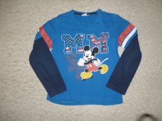 4x Trika s dlouhým rukávem s Myšákem Mickey, vel. 7 let - 6