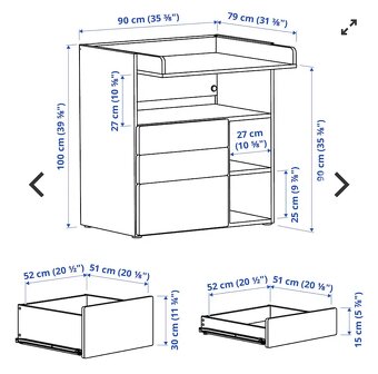 Přebalovací pult ikea Smastad 2v1 - 6