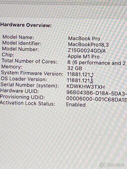 Apple MacBook Pro 14″ M1 Pro 32GB/512GB v záruce - 6