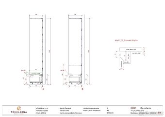 Designová vestavěná stěna s úložným prostorem - 6