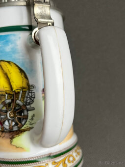 Korbel s cínovým víkem Rytířský turnaj 500ml, BMF - 6