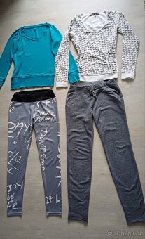 SET: dívčí tepláky, legíny, mikiny - 6