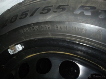 ráfky 7J 16 H2 ET 45 nepoužívané se zimní pneu 205/55 R16 - 6