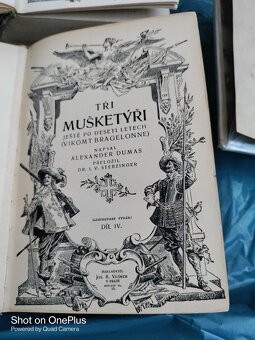 5 x knihy-historické romány,Alexander Dumas - Tři mušketýři - 6