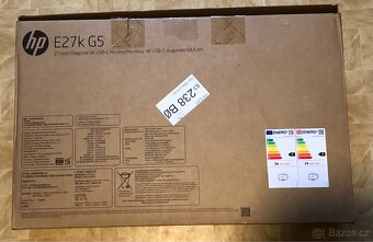 Monitor HP E27k G5 4K – nový, pouze rozbalený - 6