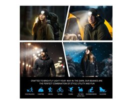 Čepice 4v1 LED osvětlení + přehrávač + hands free - 6