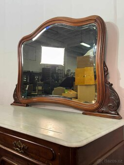 Francouzská komoda s mramorem a zrcadlem (134020) - 6