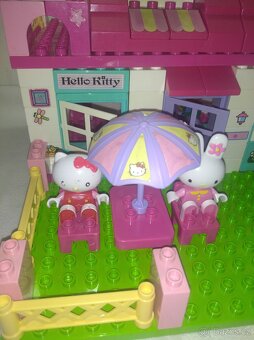 Hello Kitty velký domek se zahradou, stavebnice UNICO Plus - 6
