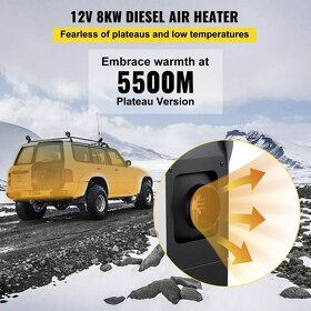Nezávislé vestavné topení 5kW 12V naftové - 6
