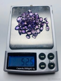 Mix broušené přírodní Amethysty - 6