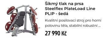 Prodám set 3 kusů strojů Steeflex Plateload - 6