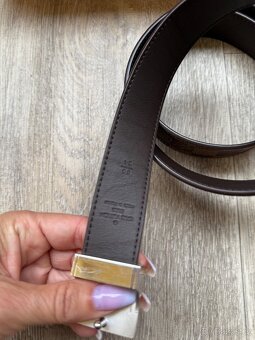 Louis Vuitton Damier Ebene Canvas Belt, hnědý pásek - 6