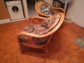 Ratanová sedací souprava 3+1 - 6