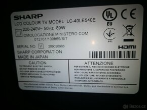 TV SHARP AQUOS uhl. 102 - 6