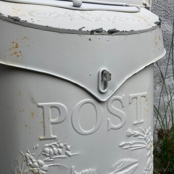 PLECHOVÁ POŠTOVNÍ SCHRÁNKA - POST VINTAGE PATINA - 6