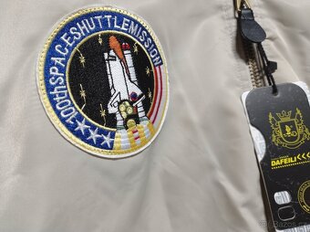 NOVÝ pánský béžový bomber NASA  Apollo II - M - 6