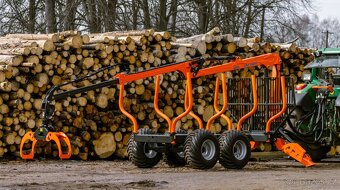Vyvažecí vlek Vyvazecka MTM 10tun, Hydraulická ruka 6,6m - 6