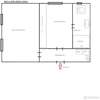 Byt pronájem Sedlčany byt 2kk 40m2 - 6