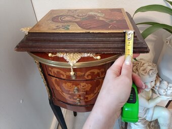 Starožitná dřevěná, zlacená Ikona. Značeno. - 6