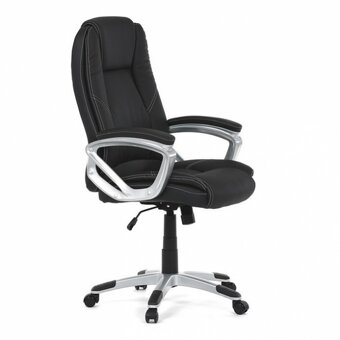 Kancelářské křeslo KA-Y282 BK v černé ekokůži - 6