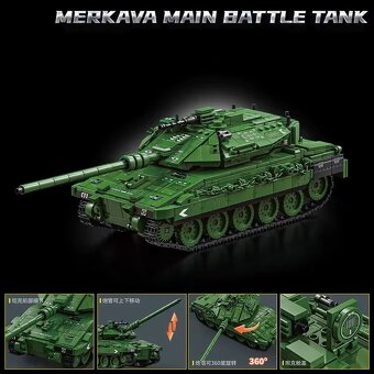 Stavebnice Tank Merkava, kompatibilní s Lego - 6