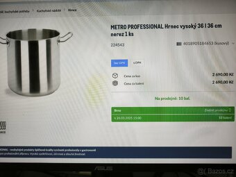 Nerez indukční hrnec 36l 36cm - 6