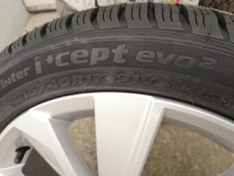 Alu kola 5x100 r17 zimní pneumatiky 215/45 r17 nové nejeté - 6