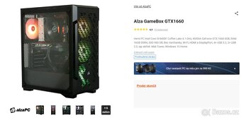 Herní počítač Alza GameBox GTX1660 - 6
